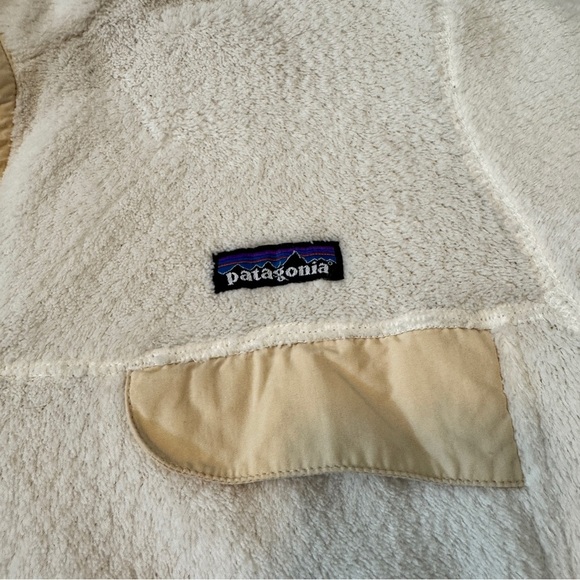 Patagonia Medium Cream Re-Tool Snap T Fleece Pullover ~ Polartec Outdoor Classic - Picture 3 of 9